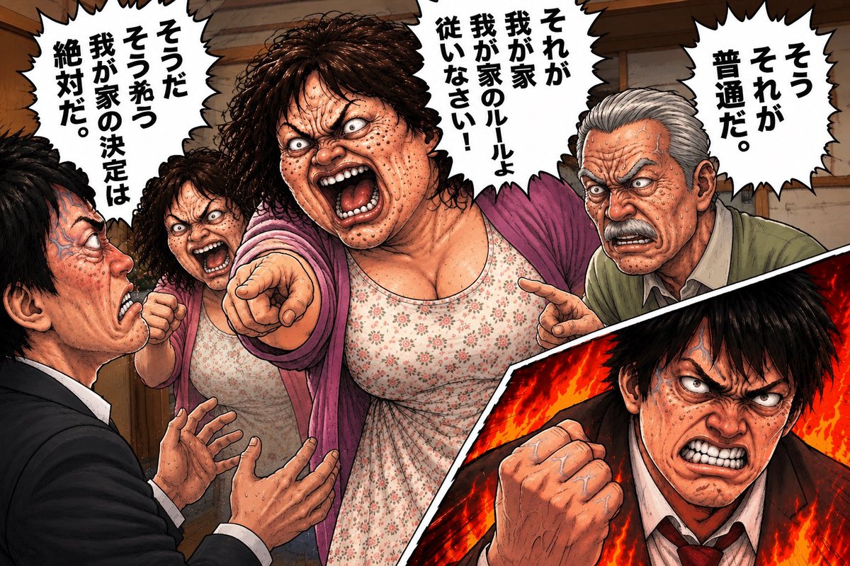 konkatuoyaji's tweet photo. 女でもマザコンはいる。

私の前妻は、母親と一心同体だった。

夫婦で話したことは実家に筒抜け。
実家から鼻の先に新居を構えたこともあり、実家に顔を出すたびに、

「我が家ではこうする」
「それが普通」

と、義父母から家庭のルールを押し付けられた。

私は思った。

「それ、あなたたちの家庭のルールですよね？」

夫婦のことに義父母が口を出すこと自体、私は受け入れられなかった。

だから従わなかった。
どうでもいいことでも、あえて反対の事ををするくらい徹底していた。

当然、義父母との関係は最悪になった。

離婚の原因は一つではない。

ただ、

「親子の仲が良すぎること」が
「夫婦の仲を壊すこと」もある。

親子で一心同体になったまま結婚すると、夫婦二人の家庭を作れないことがある。

#婚活 #離婚