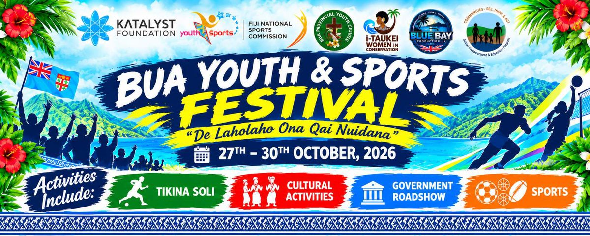 keluburotu's tweet photo. Bua Youth Festival 2026!
Youth led initiative and fundraising for our future investments for our young farmers, young sports talents and mainly learning to grow in a busy business environment & sustainability.
#delaholahoonaqainuidana #youthled #buapeibua
BIND MAI Bua 🥳✊️🤌 https://t.co/LezsVetoE1