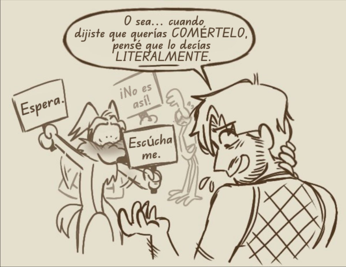 BramdonEspinoza's tweet photo. Bueno, mentira, mentira no fue. 
Artista original : @sincerly_uss
Traducción hecha por mi.
#Furry #art #furryart #kevinavery #roadrage #coyotevsacme #romanse https://t.co/Qfi27JfRbl
