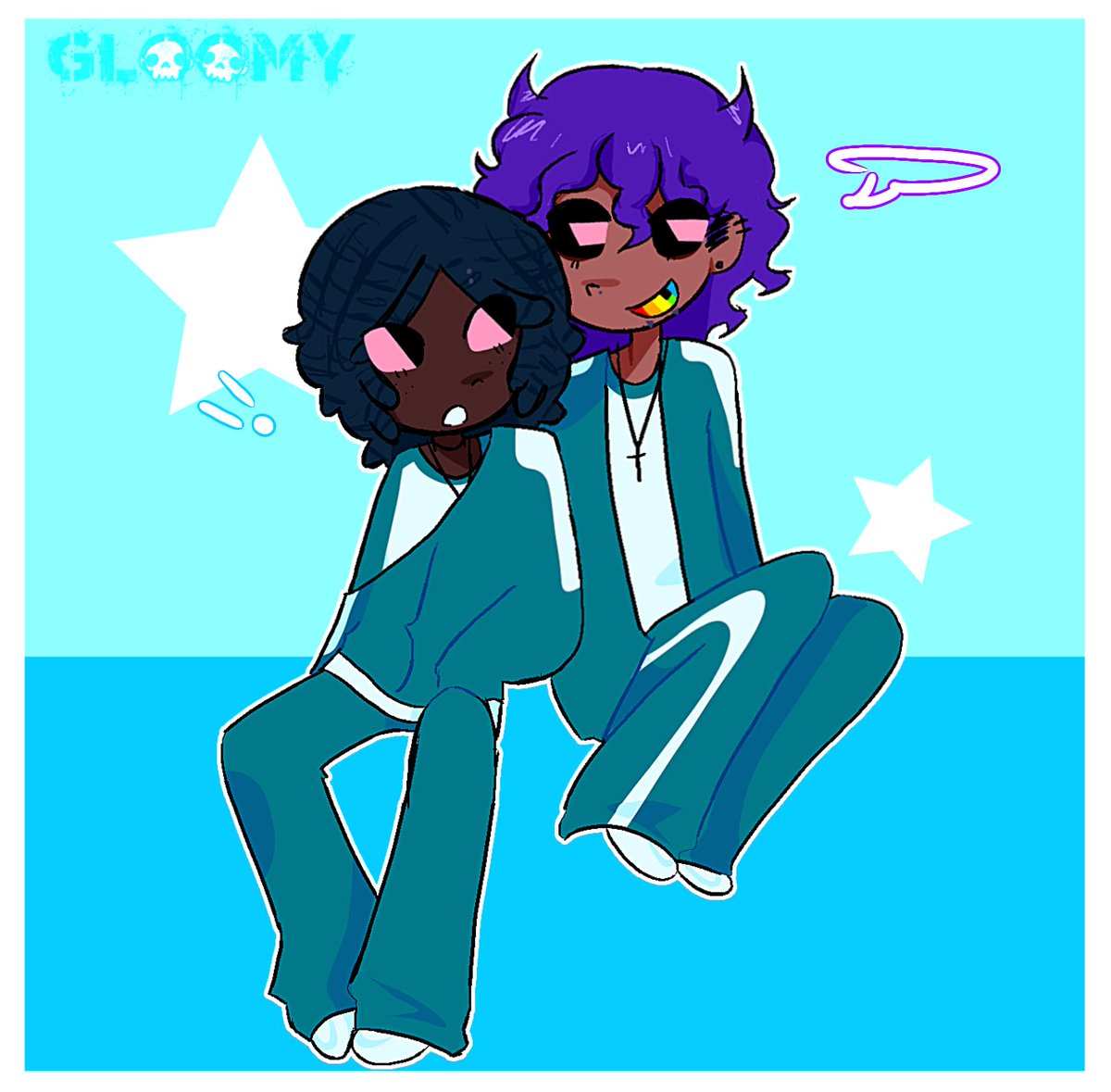 Gloomygyuz's tweet photo. Doodle for oomf (@stpritee ) while I work on the last 3 art pieces I owe ! I'll make them look better later ,, (⁠•⁠ ⁠▽⁠ ⁠•⁠;⁠) #namgyu #thanos #thangyu https://t.co/lt86n2rv6l
