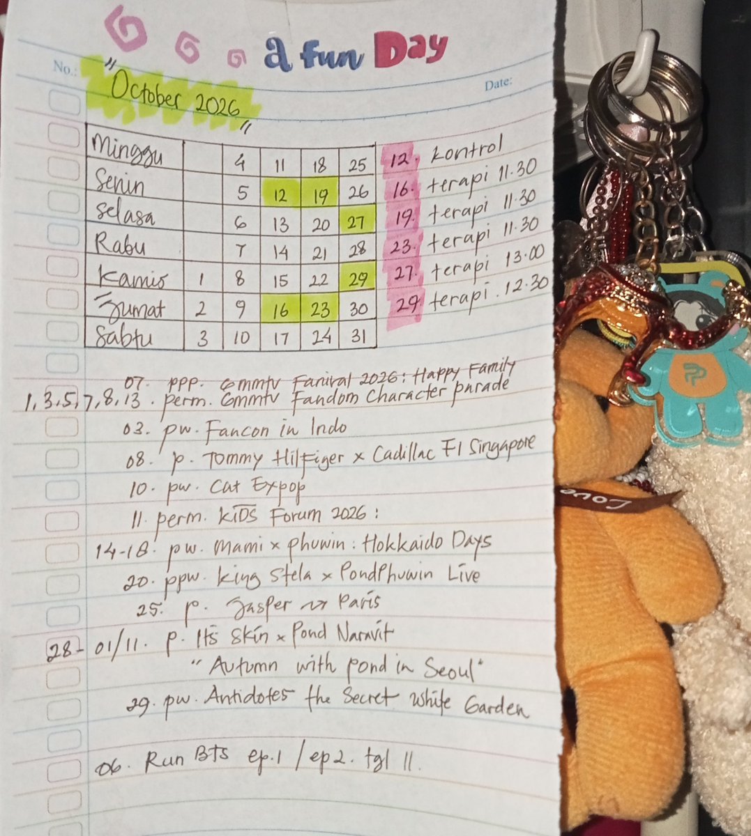 narayunz's tweet photo. buatku ini lebih ampuh daripada alarm kalender di hp. soalnya kalo gini keliatan terus, jadi ga bakal lupa. https://t.co/sH9g23IkBk