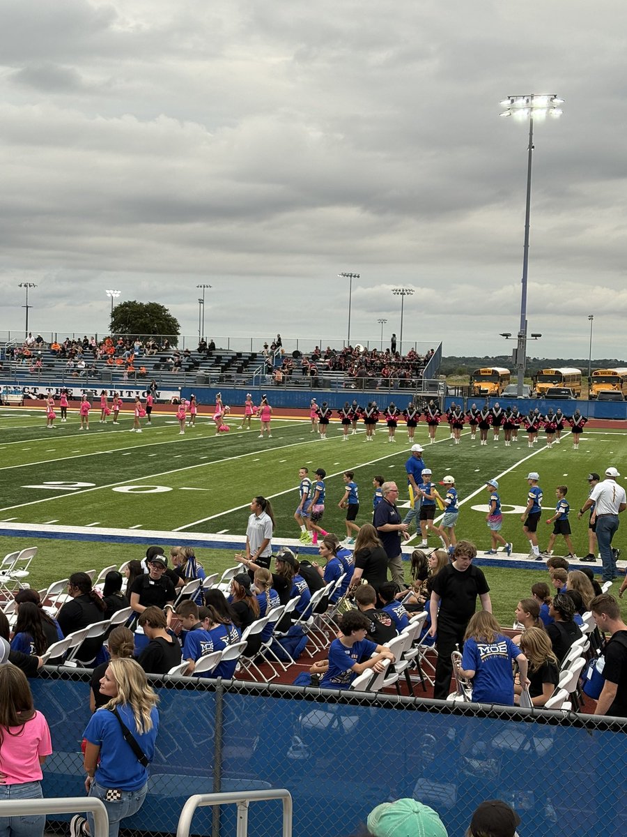 pastordavej's tweet photo. At the @brock_football game tonight…pregame activities include grandson Hank and his football Team running the field plus grandson Kennedy playing with the high school band… #goodtimes https://t.co/89sskLBn9l