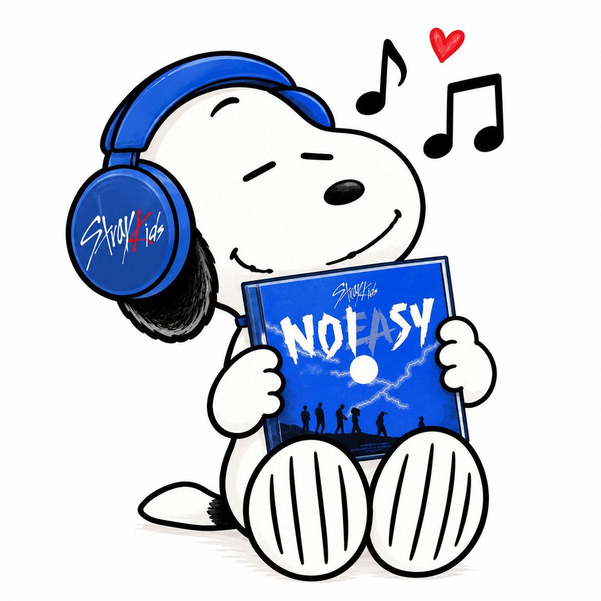 snoopyb047's tweet photo. Stray kids x snoopy https://t.co/Q1YkXhPzIf