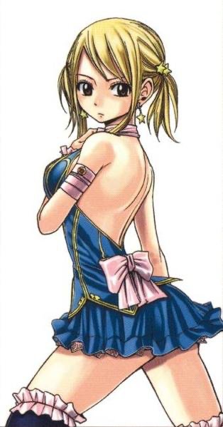 Happythassassin's tweet photo. Blue and gold fits Lucy so much 😍 https://t.co/YIHDK1dq1y