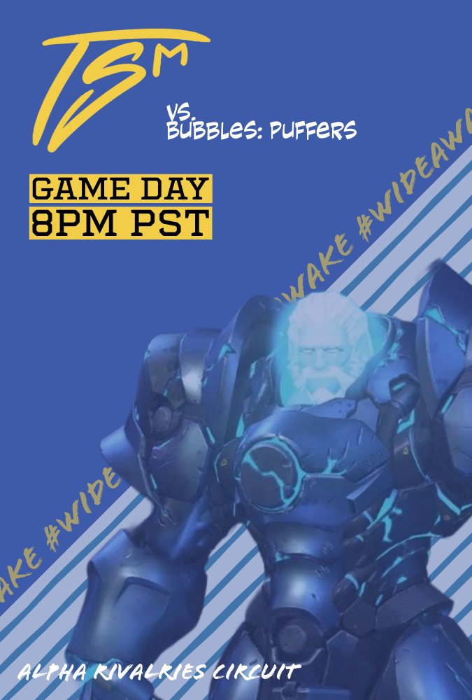 TeamSleepMissed's tweet photo. Week 1 started strong with a 3-0, let's do it again this week when we dive down into the sea against Bubbles: Puffers! 

@ARCTheLeague | Week 2
⌛️October 2nd | 8 PM PST (11 PM EST)
TSM vs PUFR

#WideAwake https://t.co/3zNYQxoIRQ