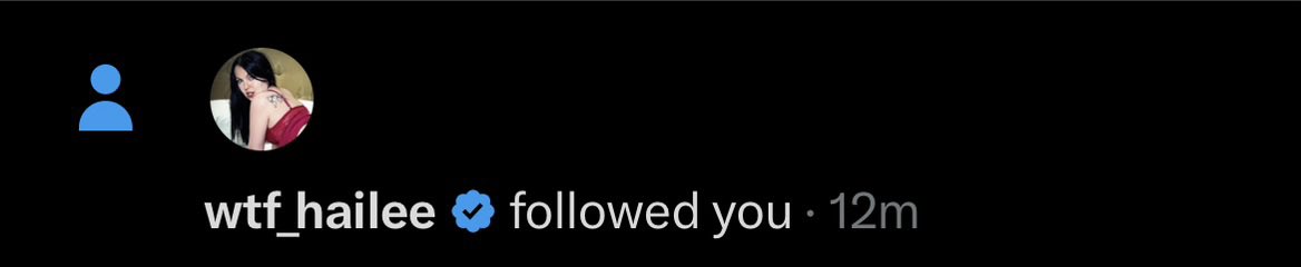 Patimatine's tweet photo. The queen just followed me 🔥
I’m buzzing… this means more than @wtf_haileestone knows 🤩 https://t.co/6xLsNeaUdz