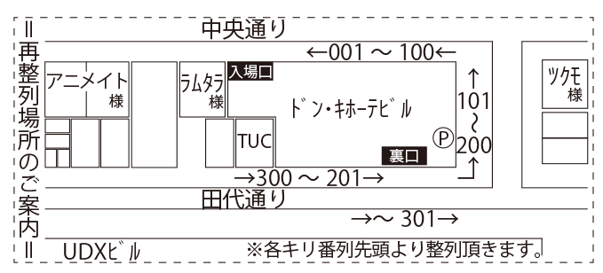 akiba_island's tweet photo. 本日は2150名様にお並び頂きました。

お並びのお客様におかれましては、
千代田区は路上喫煙禁止地域となっております。
ご喫煙は店内に入るまで今しばらくお待ち下さい。

慣れていない方もいらっしゃると思い、
入場順抽選会再整列のご案内です。

再整列場所は結果の番号により異なります。
優先入場券裏面の地図を参照頂き、
９：５０までにお集まり下さい。
集合場所毎一斉に番号を呼び出します。
今一度、券面を熟読下さいませ。