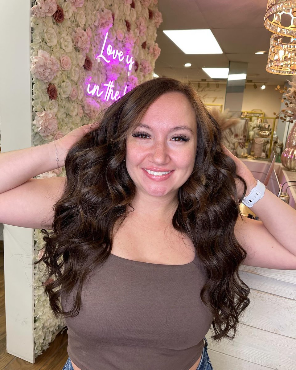 Brandie18's tweet photo. Extensions on this beauty! Bellami 20” volume weft extensions. https://t.co/T2mHMLoMvG