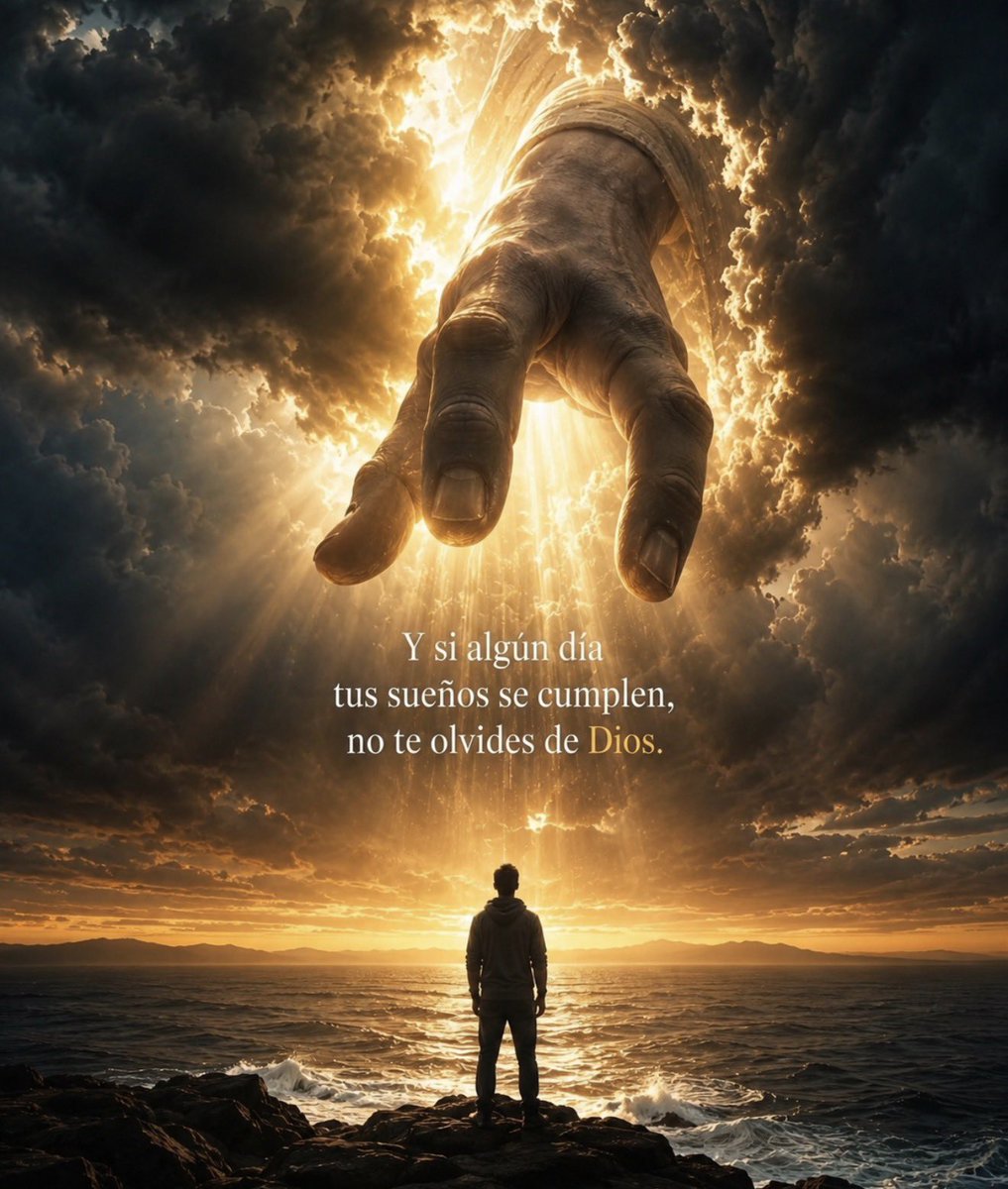 ConDiosOficial's tweet photo. Cuando Dios cumpla tus sueños, nunca olvides quién estuvo contigo 🙏✨
Si algún día alcanzas todo lo que tanto le pediste a Dios, recuerda que antes de la victoria hubo oraciones, lágrimas y momentos en los que solo Él conocía tu corazón. https://t.co/2MJgeTrlCT
