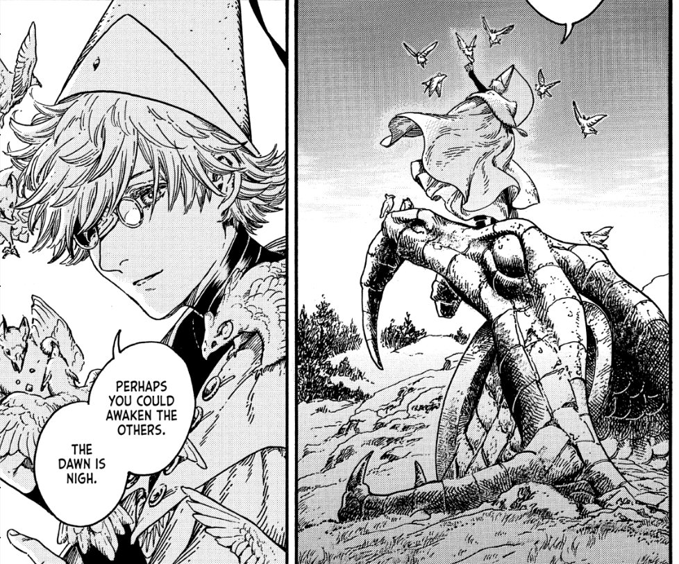 inarifukuro's tweet photo. He was so extra here and majestic, I love it (maybe he went out there to reflect on how to bring up the matter of the test to Richeh later) https://t.co/qFFlPa8NE6