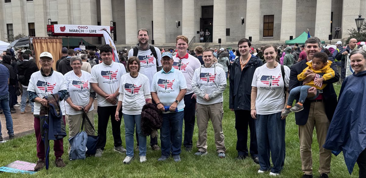 GOPCatholic's tweet photo. The Republican Catholic Coalition was on the ground today in Columbus, Ohio for the March for Life!
A great day of defending the Catholic Faith and supporting the Right to Life✝️🇺🇸
#marchforlife #columbus #rcc #gopcatholic #prolife https://t.co/SXN16BECgI
