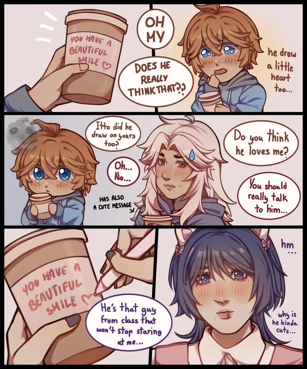 liloyi__'s tweet photo. college au p2
when i said he's everywhere i meant EVERYWHERE

#chiscara https://t.co/axWI8QOWfc