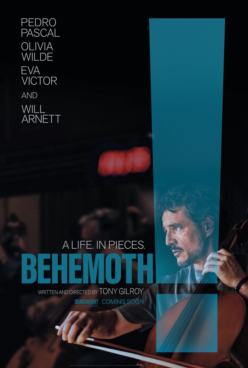 jazzt's tweet photo. “Behemoth!” the film you are. Tony Gilroy delivers a divine love letter to music and the world of movie scores. Pedro Pascal is captivating and mesmerizing to watch. The score from the Behemoth Collective - nine incredible composers - is a triumph. Loved it. https://t.co/z7I8n2tH38