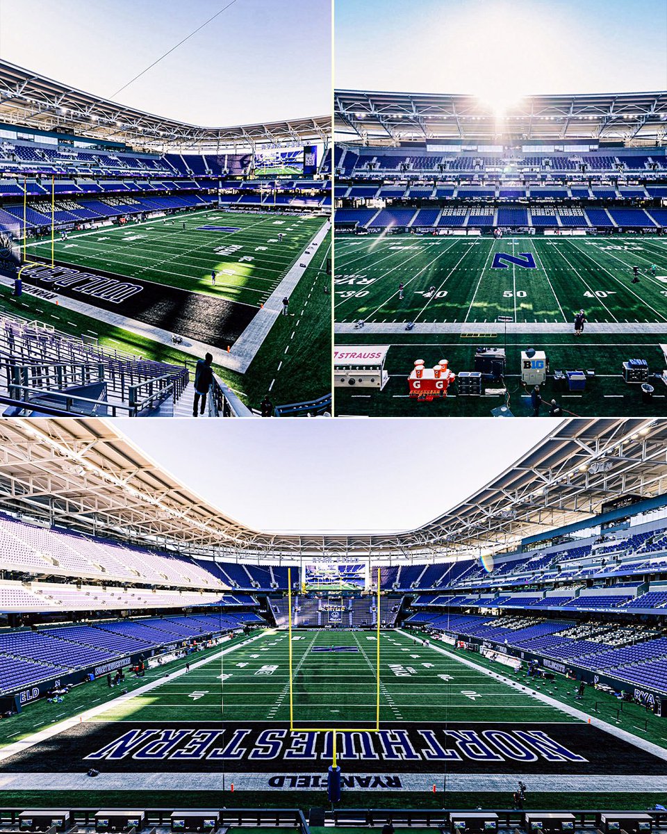 YahooSports's tweet photo. Northwestern’s new $875M Ryan Field makes its debut Friday night vs. Penn State 🏟️

(via @BigTenNetwork) https://t.co/ly0XpEP0NR