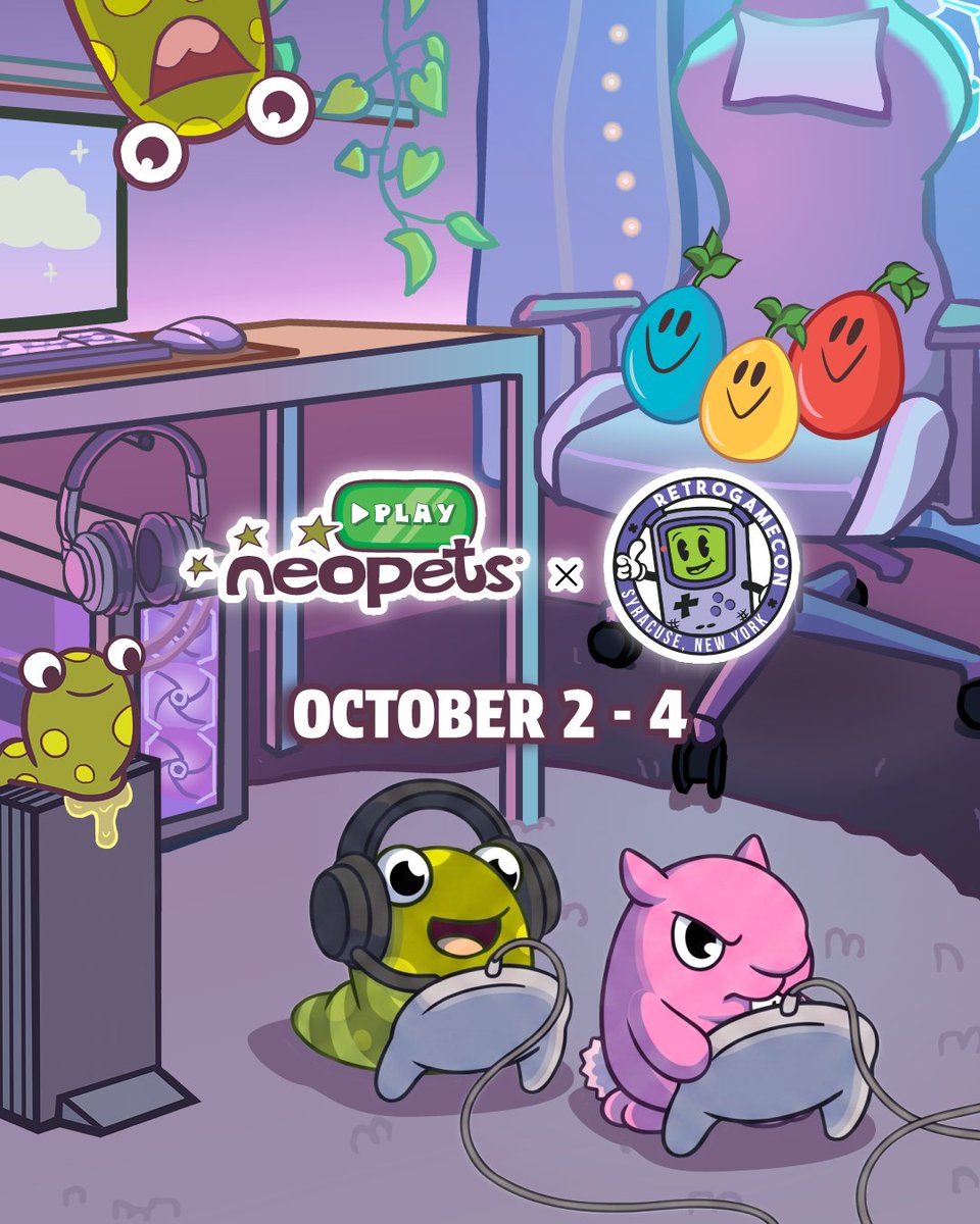 Neopets's tweet photo. Neopets is an official RetroGameCon sponsor! Shop event exclusive merchandise, attend The Official Neopets Panel and more! Learn more at:  https://t.co/VoTjjDNQjH https://t.co/Gkd4zYpfm1