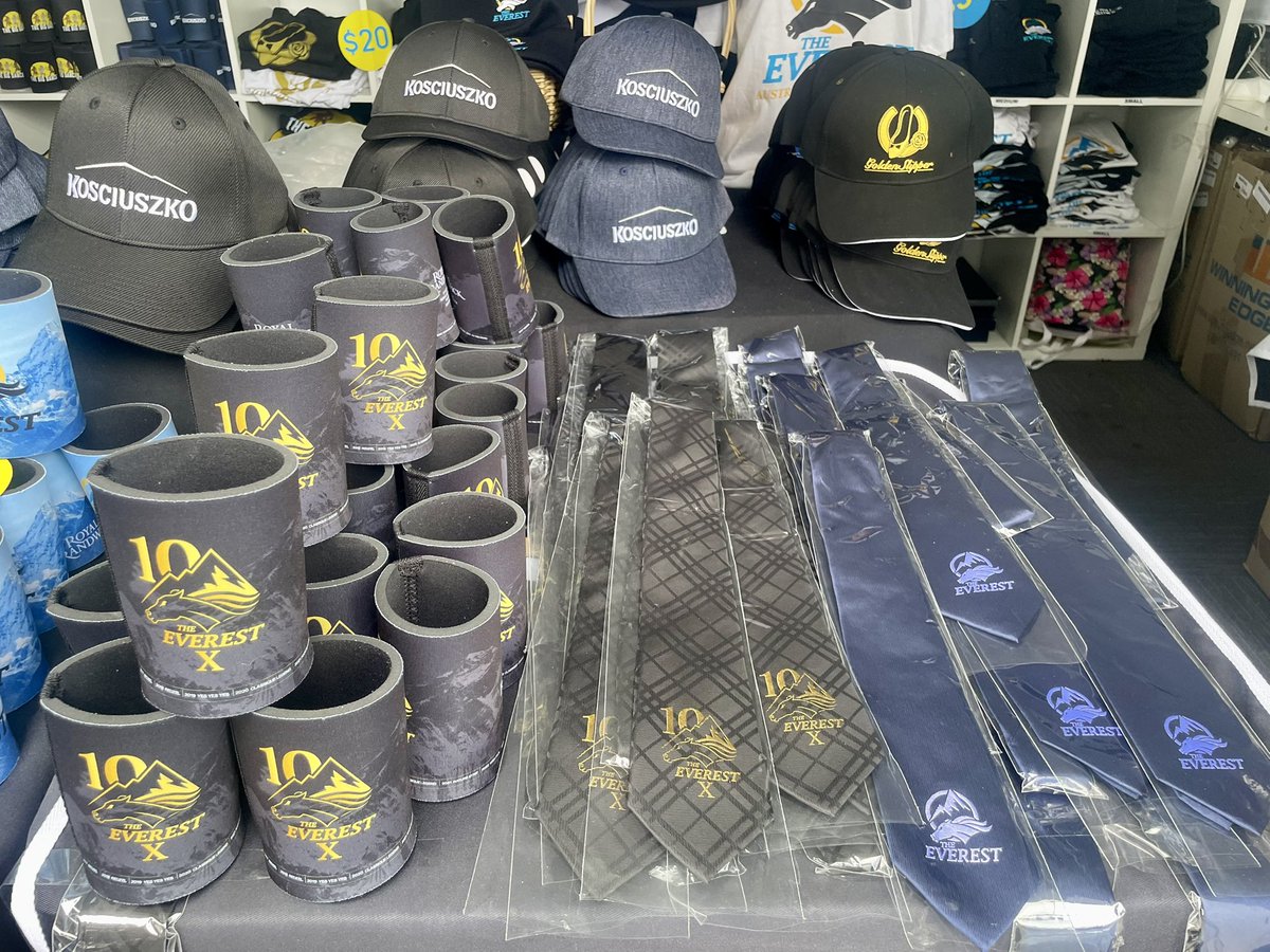 racing_nsw's tweet photo. If you want to look the part this Everest carnival check out the merchandise shop at Royal Randwick for a range of items including #TABEverest 10th edition commemorative gear 👀 https://t.co/EEH3VUAPYL