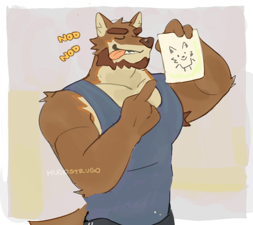 hugostrugo's tweet photo. He drew himself 

#furryartㅤㅤㅤ https://t.co/Hk70ZrMoRD