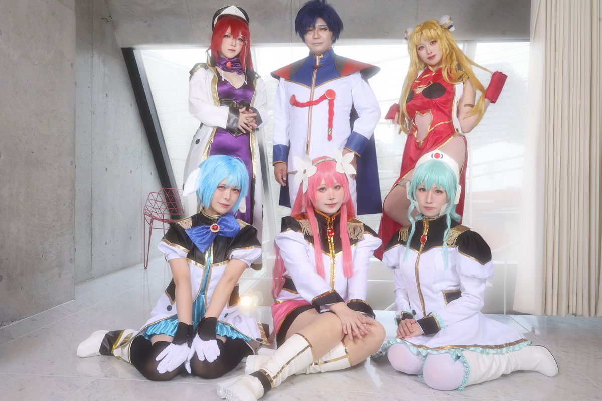 dopero3's tweet photo. 【コスプレ】
ギャラクシーエンジェル　（ゲーム版）

ムーンエンジェル隊

ミルフィーユ @neruru_p 
ミント ＠tokaku966 
蘭花 @chiroiruca 
フォルテ @dimmRadio_0222 
ヴァニラ @chika_ncs 
タクト @dopero3

photo @tougejun1 

#0927ばばんがギャラクシーエンジェル合わせ https://t.co/boxxr2koEp