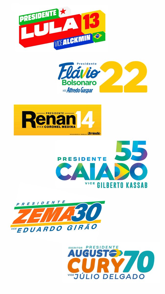 maps_black's tweet photo. Qué candidato 🇧🇷 tiene el mejor LOGO? https://t.co/IY1uPKzbEV