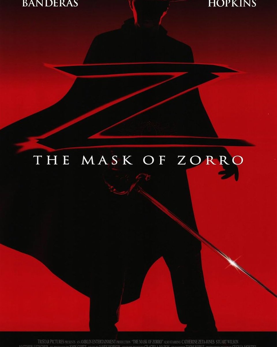 POJES's tweet photo. Dive back into pure spectacle with our review of THE MASK OF ZORRO (1998)! Thrilling duels, a fiery Banderas, and grand adventure cinema. https://t.co/cIFtwpOeUs