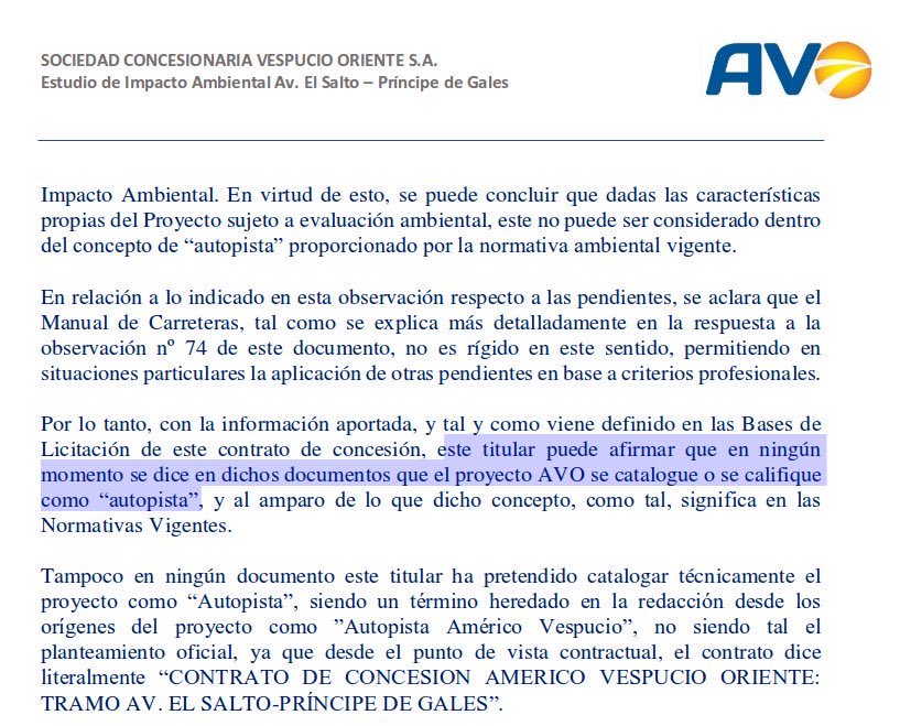 arieIIopez's tweet photo. AVO no cumple estándar de autopista, esa curva está diseñada para 40 km/h 

Cuando le consultamos a través del SEA a AVO ¿por qué no cumple el estándar de autopista? AVO respondió que no era autopista, así se saltó la norma 👇 https://t.co/sOlKknfIsK