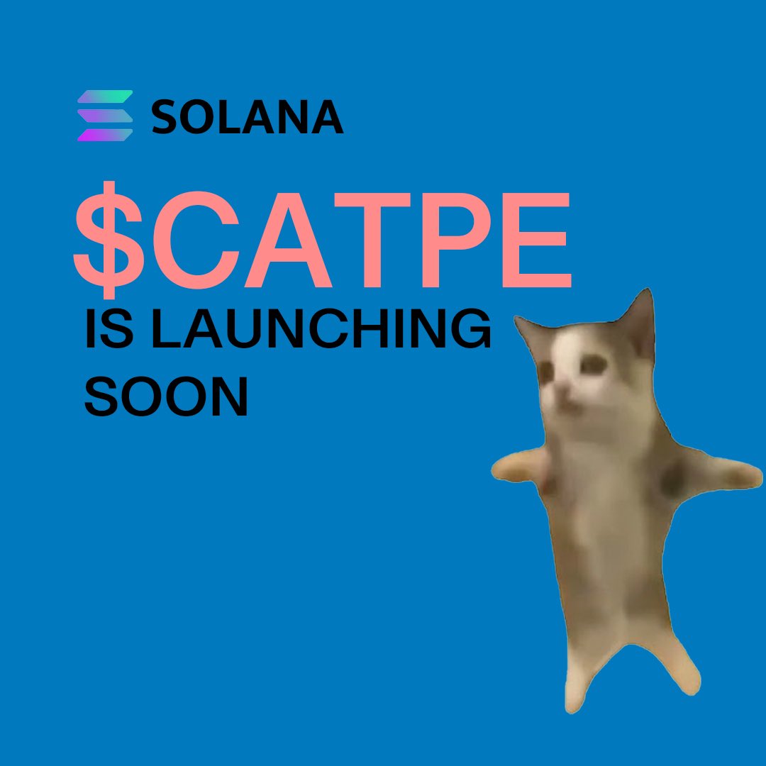 catpeonsol's tweet photo. Drop your 
$SOL
 address 

RT + Follow me

Check your balance later 

First 700 active.

Join presale before presale ends today

1 SOL = 1,000,000 $CATPE
10 SOL = 15,000,000 $CATPE

Min buy: 0.2 SOL - Max buy: 20 SOL

Send SOL to presale wallet:

2ZW2TSDEpJvkTUufdq5apropR4kZjFzcUsFGkTJPVQv3