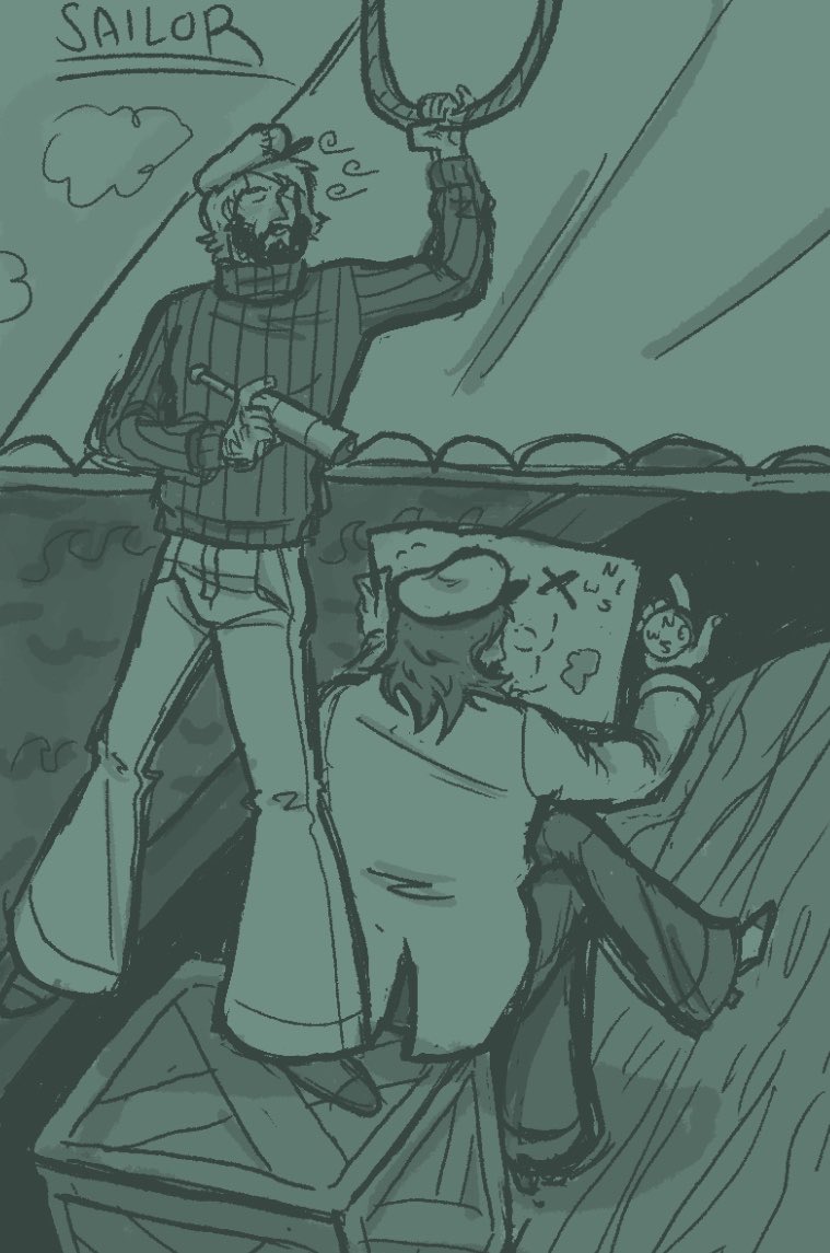 carlwilsonirl's tweet photo. day 2 of #beachtober2026 , sailor !!! just a little cal centric doodle cause im tryin not to burn myself out over the month.... https://t.co/hNdJ77OfZz