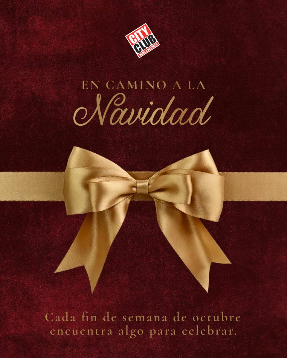 CityClubmx's tweet photo. ¡Ya se empieza a sentir la Navidad! 🎄✨En City Club, todos los fines de semana de octubre encuentra grandes promociones para comenzar la temporada navideña. ¿Estás listo? 🎅

#CityClub #Clubdeprecios #Navidad #DecoracionNavideña https://t.co/p3wUz1QSkr