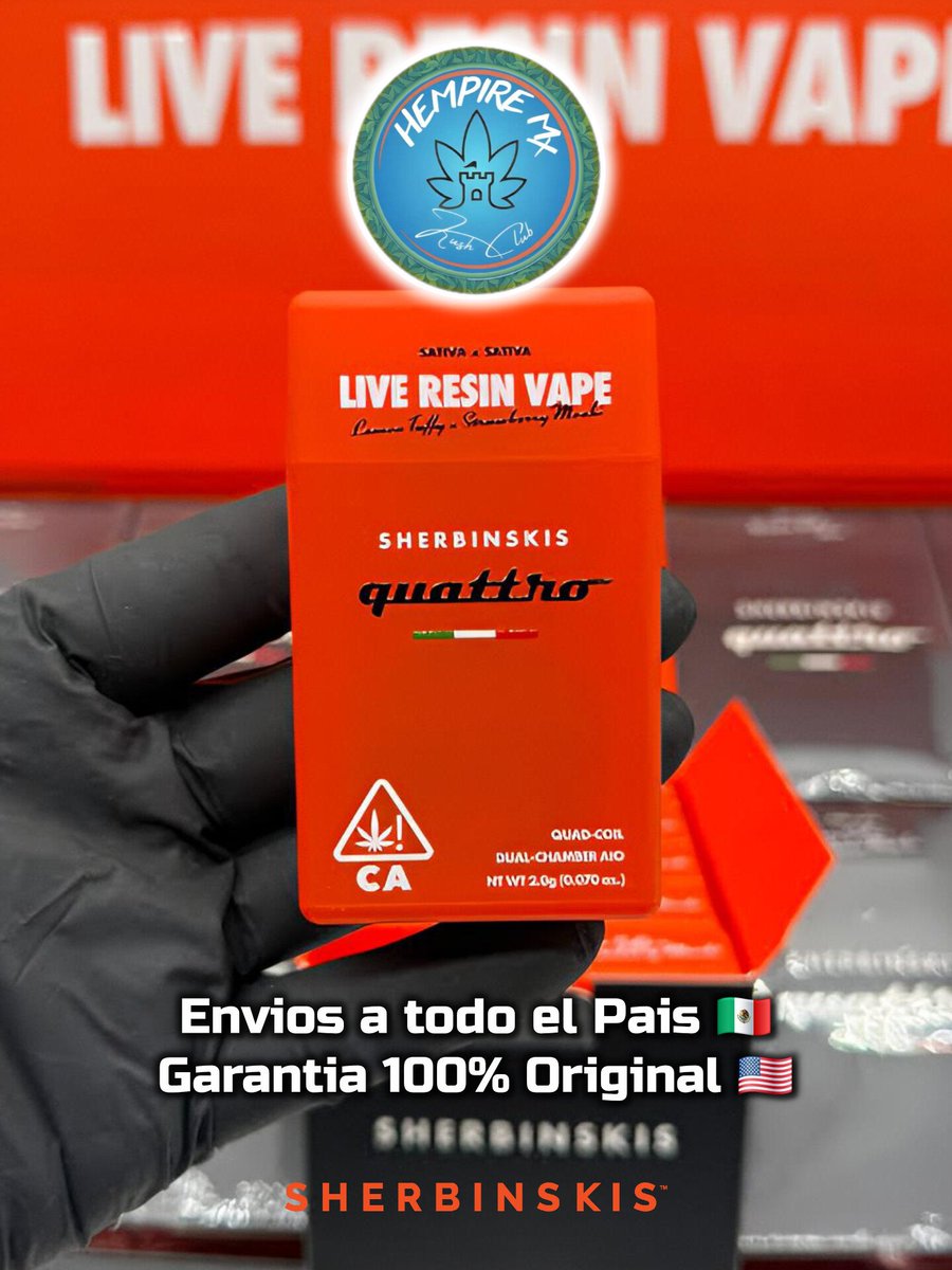 HempireMx420's tweet photo. #Sherbinskis #LiveResin #LiveRosin #THC #Infused #Prerolls #Vape #Doja #Premium #Gdl #Cdmx #Mexico #LA
🤤 Los favoritos de muchos, una delicia, extracto top premium y flor de uno de los mejores dispensarios de California 👌
Pregunta por nuestro menu 😜
https://t.co/FcSn41O8rv https://t.co/SDAzSRHYff