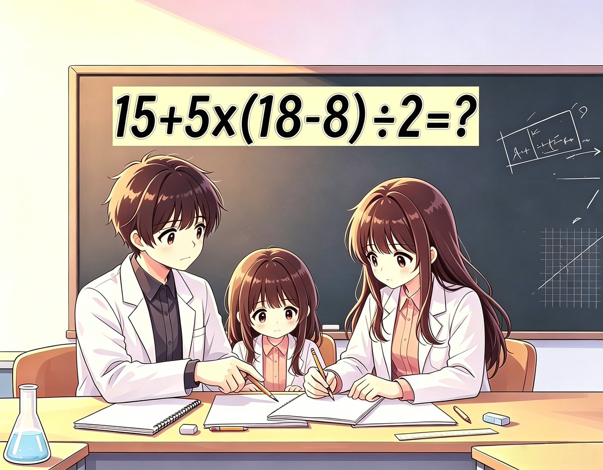 luckzhang28's tweet photo. Back to school vibes! 📚✏️
Quick math test！Reply with your answer! 💬
#MathChallenge #BrainTeaser #MathPuzzle https://t.co/AXMq9eigZ7