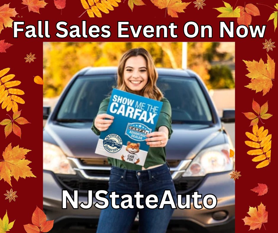 NJStateAuto's tweet photo. NJ State Auto (Jersey City) Find Your Car... Get Pre-Approved &amp; Driving 🚙
#carauction #autoauction #usedcars #usedcarsforsale https://t.co/E20vpxxGn7