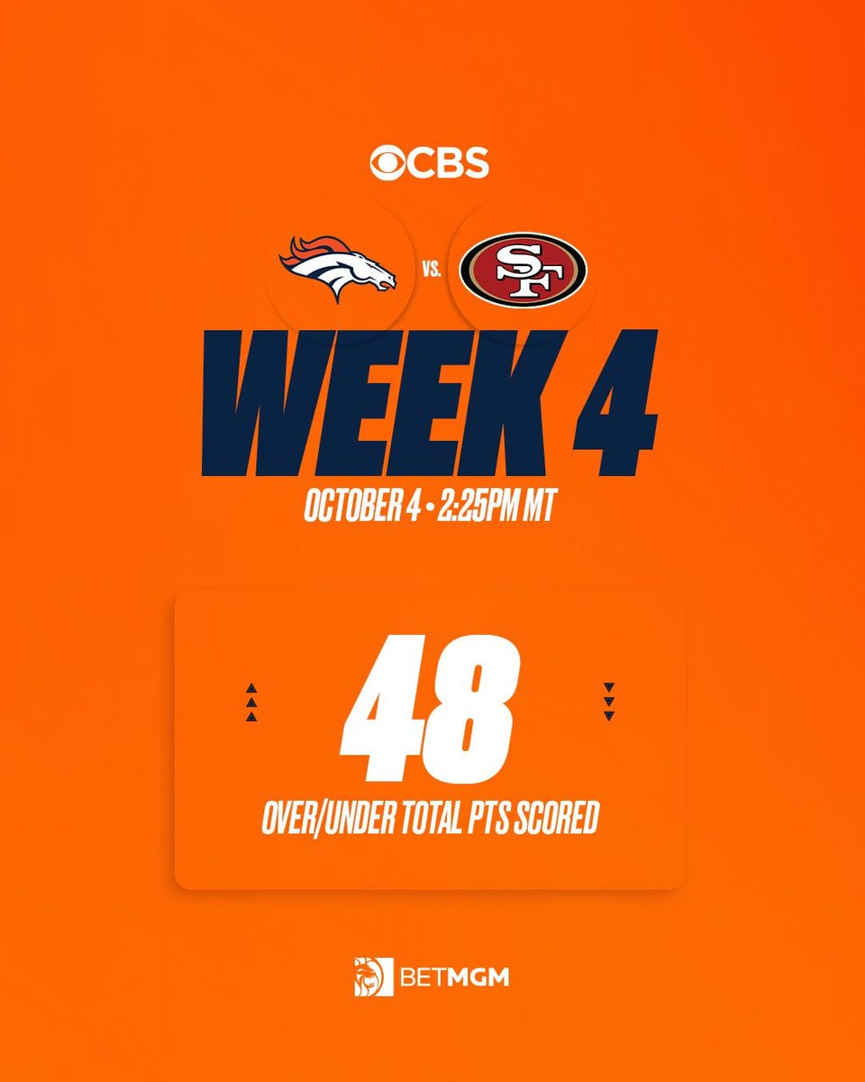Broncos's tweet photo. Ready for a tough test on the road. 😤

#DENvsSF https://t.co/zgsUSDzwDR