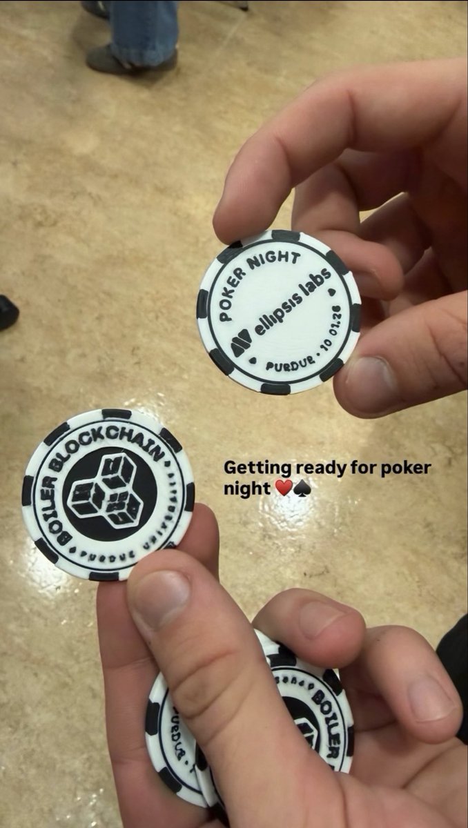 BoilerChain's tweet photo. we had a full house last night 

120+ students showed up to hear @ellipsis_labs break down how they built phoenix, on-chain perps on @solana. then 60 of them stayed to play poker with the team. 

congrats to our winners @je_remy_mao, @sp3ked, and ateş ısfendiyaroğlu 🏆

thank you so much to @bbbisho and atif for showing up big for boiler blockchain !!
