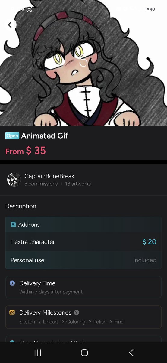 CaptainbreakJ's tweet photo. @angelsnowvt I use Draw Market to commission and I like to sue it cause my commissioners can see their comm in a step by step process☆ Draw Market accepts multiple forms of payment too!

Here is my current examples and prices! https://t.co/ZBDgnUefMS