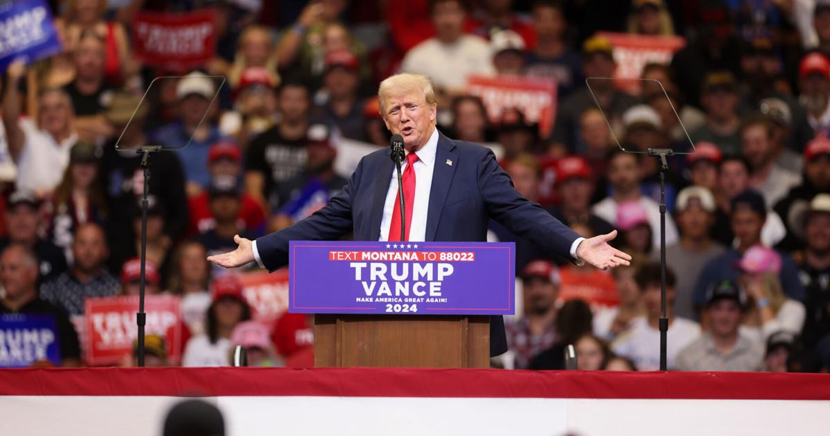 missoulian's tweet photo. President Donald Trump appears to have scheduled a Montana stop as part of a 10-state swing ahead of the Nov. 3 election. ➡️ Find link to story in bio https://t.co/VkzAXoYJCy