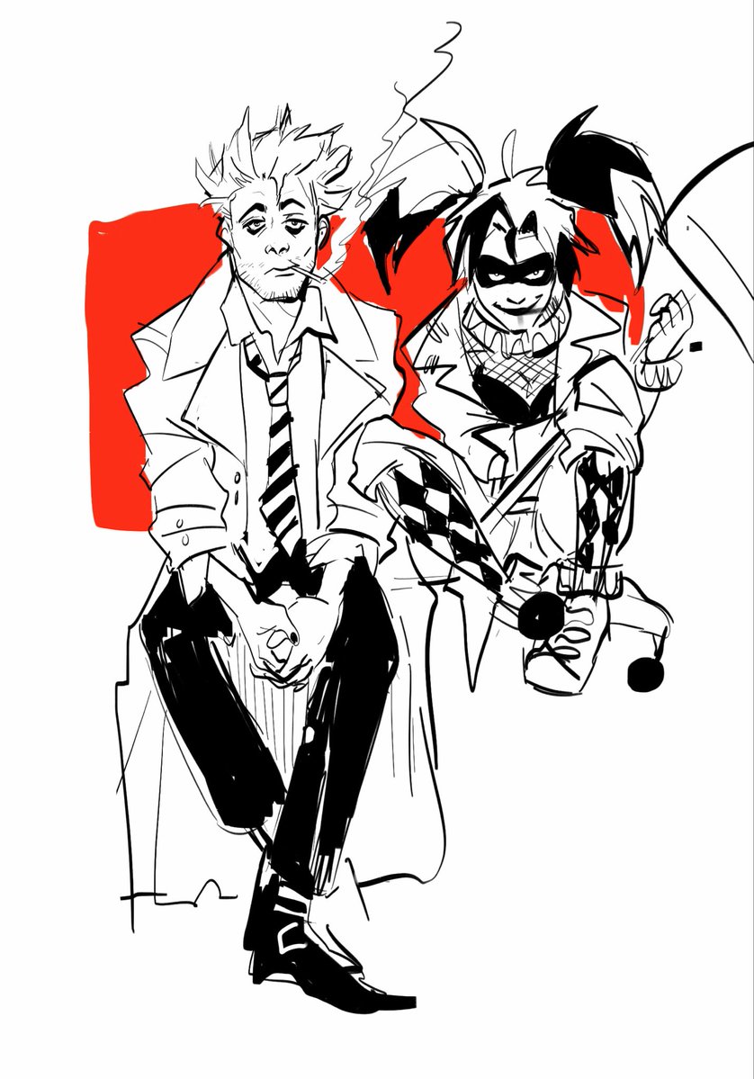 sardineblazer's tweet photo. Harley and John doodle id say id like to see them in a comic together but it would be horribly written most likely https://t.co/8DiMV9fYm7