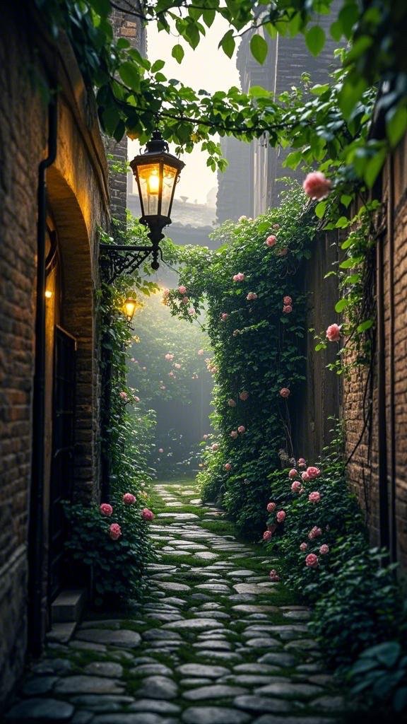 luddack's tweet photo. Under the quiet night at the current summer fair, we find the gentle glow of a serene courtyard. https://t.co/SZtDOahXNt
