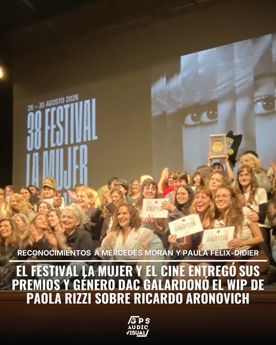 tekeliibrahim's tweet photo. Photo shared by Julia Montesoro on August 31, 2026, tagging several accounts. It may show a poster announcing awards presented by La Mujer y el Cine and Genero DAC. https://t.co/G4eMItnkXv