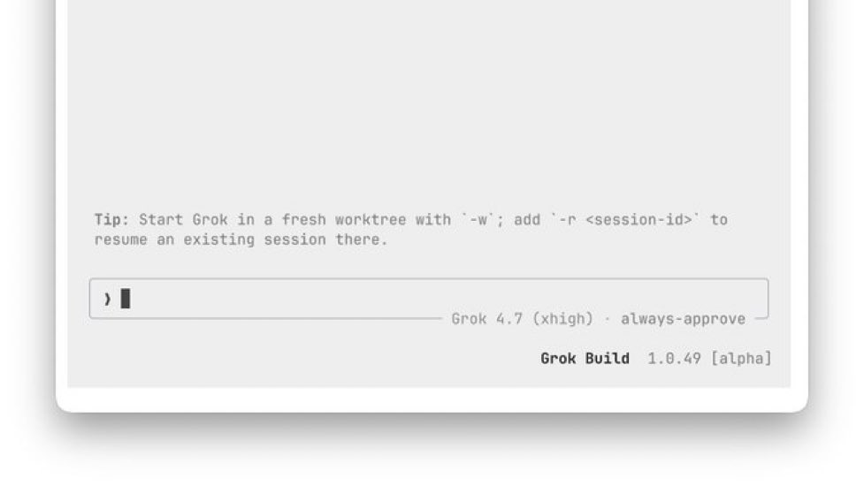 SFoxwellx's tweet photo. Grok Build just got another bug-fix update, this time focused heavily on permissions and tool safety

Hook permission prompts now show up regardless of approval mode, WebSearch/WebFetch and image generation properly respect prompt_policy and rule decisions, and “Allow once” now https://t.co/lv7FGKvdCc