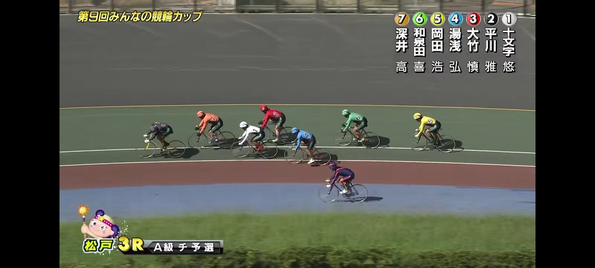 tomochi29892274's tweet photo. 平川が十文字の横に張り付いて、そのまま押さえて2着キープって、外枠の有効な作戦に、今後なっていかんかな。 https://t.co/pTkT5j42fZ
