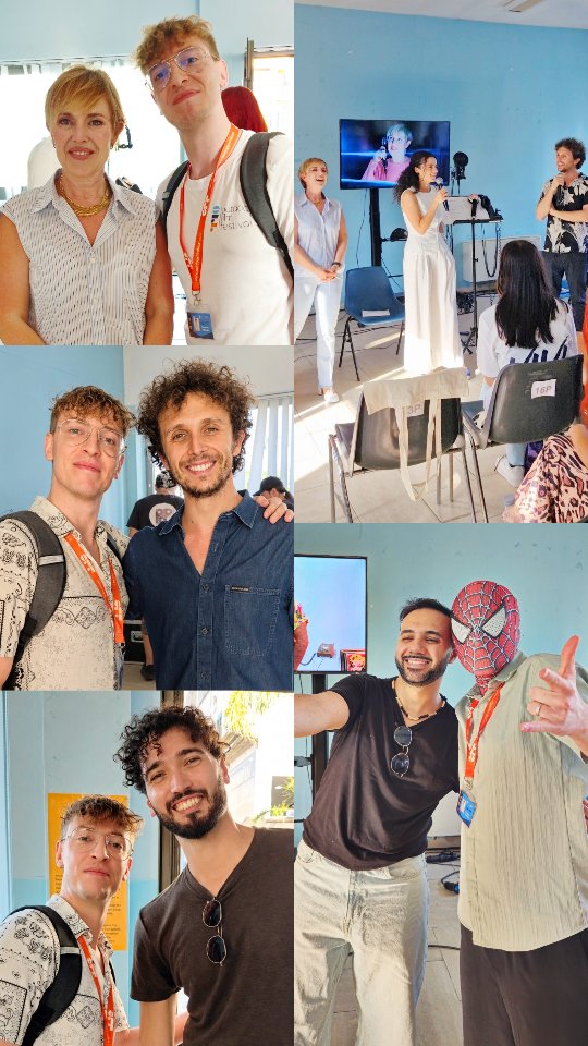 Delma2645's tweet photo. At the dubbing masterclass, we learned from outstanding professionals like Barbara De Bortoli, Sara Labidi, Alex Polidori, and Flavio Aquilone through monologues, live dubbing, and valuable advice. An inspiring experience that deepened my love for https://t.co/35lqotFTNJ