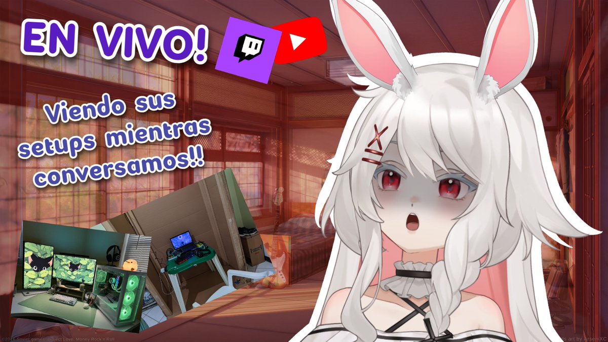 Adallya_'s tweet photo. 🟣EN VIVO TWITCH Y YT!! ➡️https://t.co/nDwahFlb6G
ESTRENANDO DISFRAZ!!! 🌹

Viendo setups de seguidores! 🫵🫵🫵Aun estás a tiempo de mandar tu aporte!!!

#Vtuber #VtuberES https://t.co/65s8WwDvwK