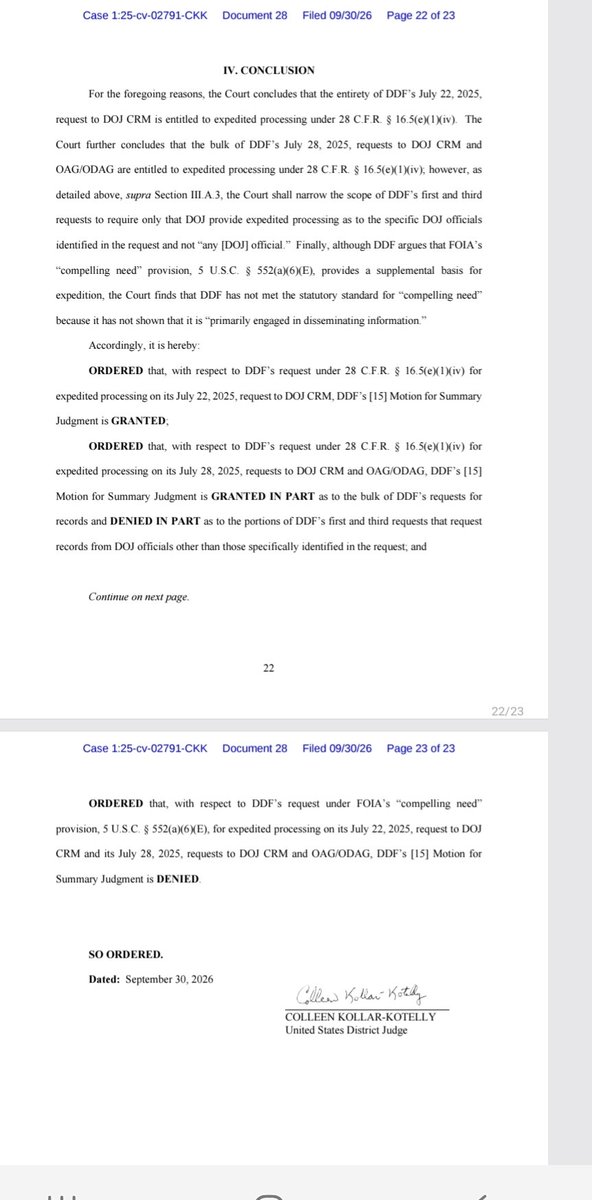 DecosteM's tweet photo. @MacFarlaneNews Judge denied no :(1 and 3) only From DOJ officials

What do sections 2 and 4 say?

📽🎬🌑🌒🌓🌔🟡 https://t.co/NueYxGnM3X