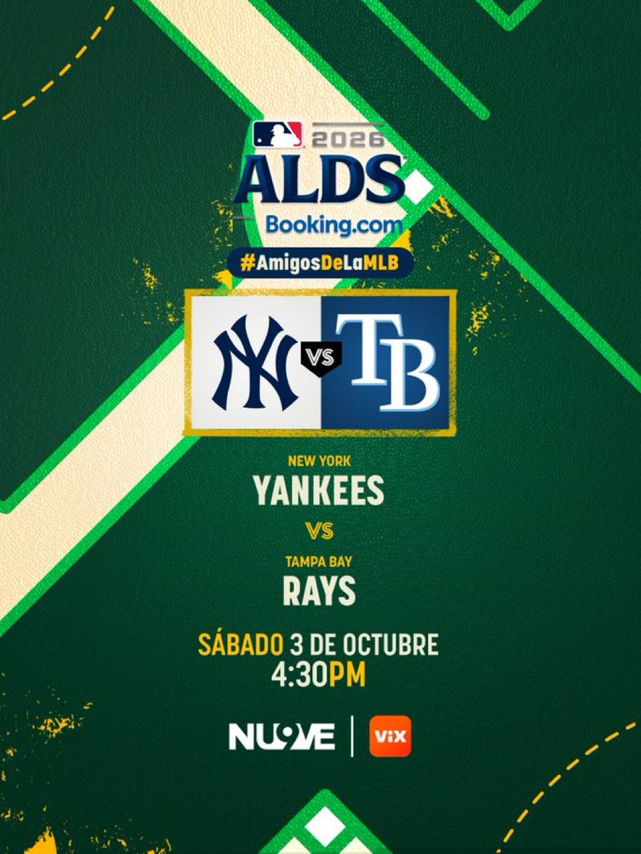 adevaldes's tweet photo. Mañana los esperamos a las 11 hrs con el inicio de las series divisionales de la Liga Americana x @ElNueveOf #AmigosDeLaMLB @TUDNMEX https://t.co/Q153PILVi9