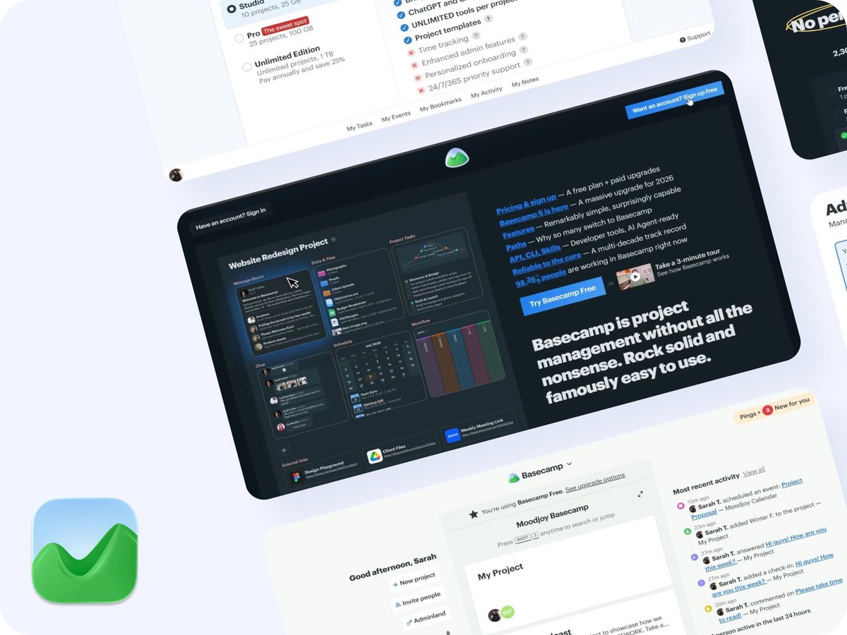 PageFlows's tweet photo. 🌟 Dive into the world of @basecamp with our latest release of over 400 stunning screenshots! Your next design breakthrough awaits. Check them out 👉 https://t.co/0wzukUWuRh!
#DesignInspiration #UIUXDesign #WebDesign #CreativeDesign #UXTrends #VisualInspiration #UserExperience https://t.co/SwEmar4ccW