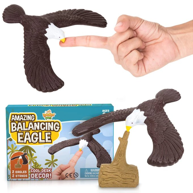 NostalgiaFolder's tweet photo. The balancing eagle was one of the trippiest toys ever https://t.co/8rBuaFWOgW