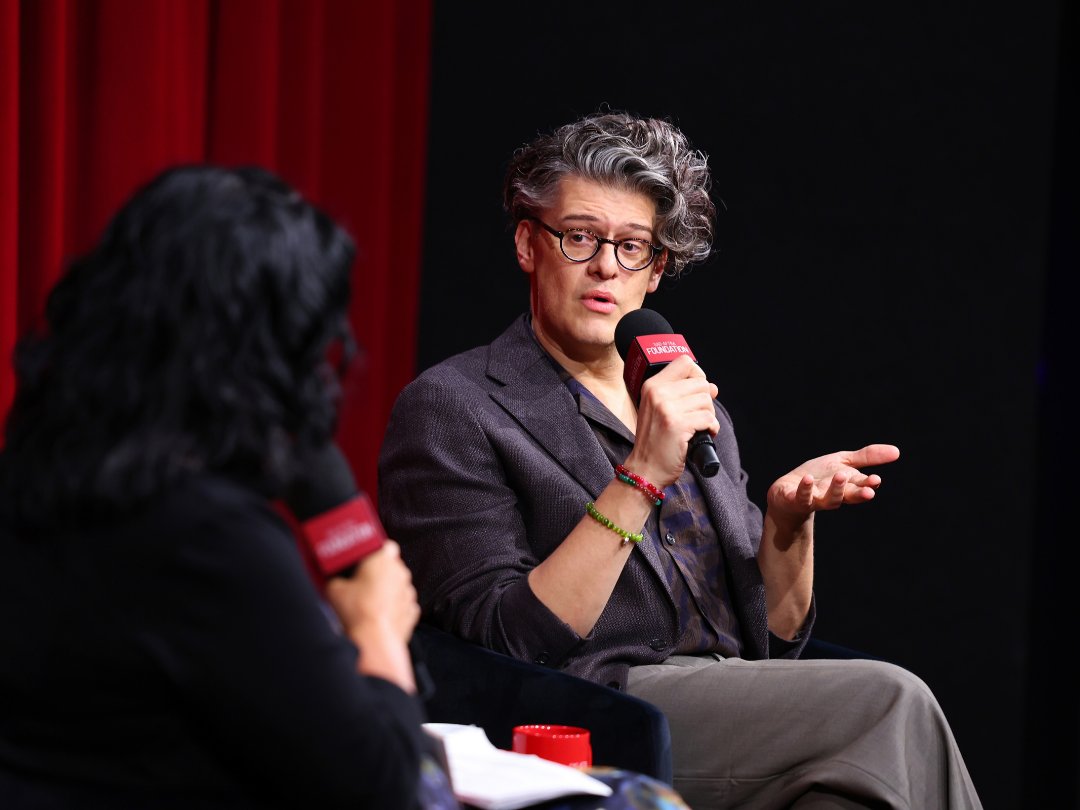 sagaftraFOUND's tweet photo. James Ortiz ('Project Hail Mary') joined us for a screening and conversation. Ortiz voices and leads the puppeteering team behind Rocky, after building his own makeshift version to win the role opposite @RyanGosling. Moderated by @jenelleriley: https://t.co/OprUIPCn6K https://t.co/clQSQFd9Od