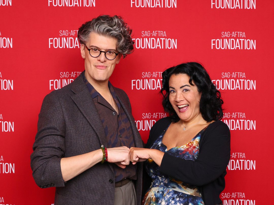 sagaftraFOUND's tweet photo. James Ortiz ('Project Hail Mary') joined us for a screening and conversation. Ortiz voices and leads the puppeteering team behind Rocky, after building his own makeshift version to win the role opposite @RyanGosling. Moderated by @jenelleriley: https://t.co/OprUIPCn6K https://t.co/clQSQFd9Od