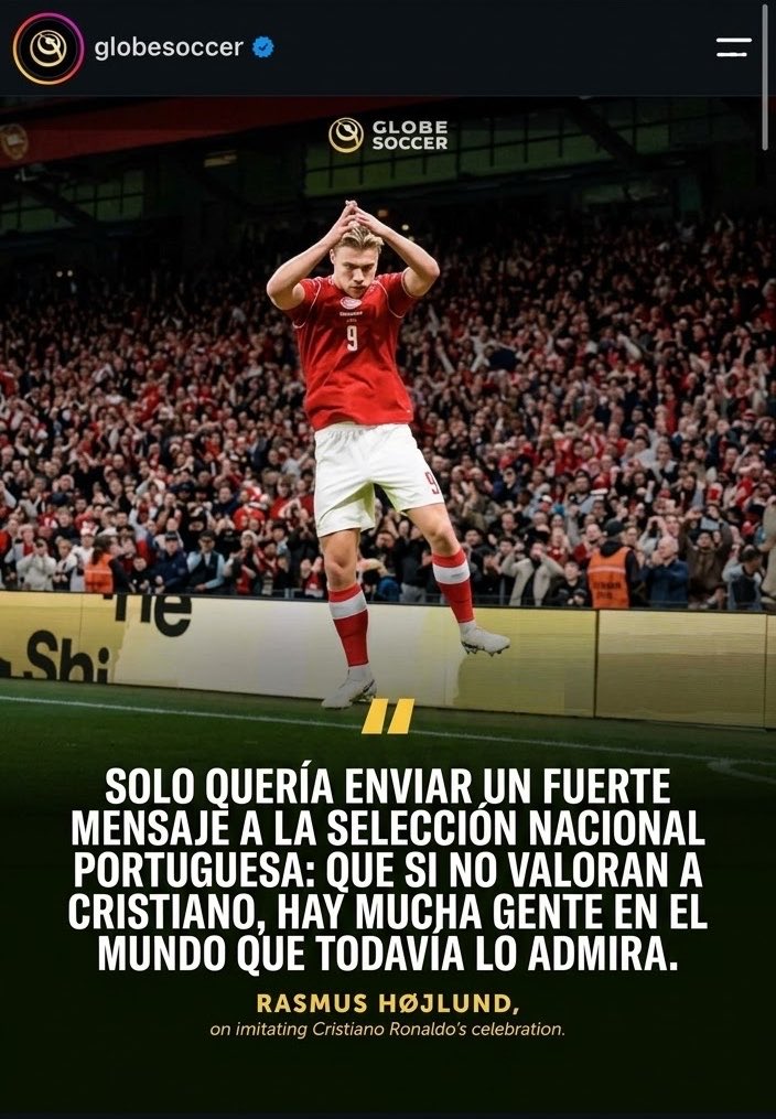 Alexaxfcb's tweet photo. Los Globe Soccer (premios creados por Cristiano Ronaldo y su agente) subieron una supuesta declaración de Rasmus Høelujnd diciendo que su celebración fue en su apoyo, a lo que él desmintió haber dicho eso

Ridículo histórico del bicho, una vez más https://t.co/fvXnScWKQU