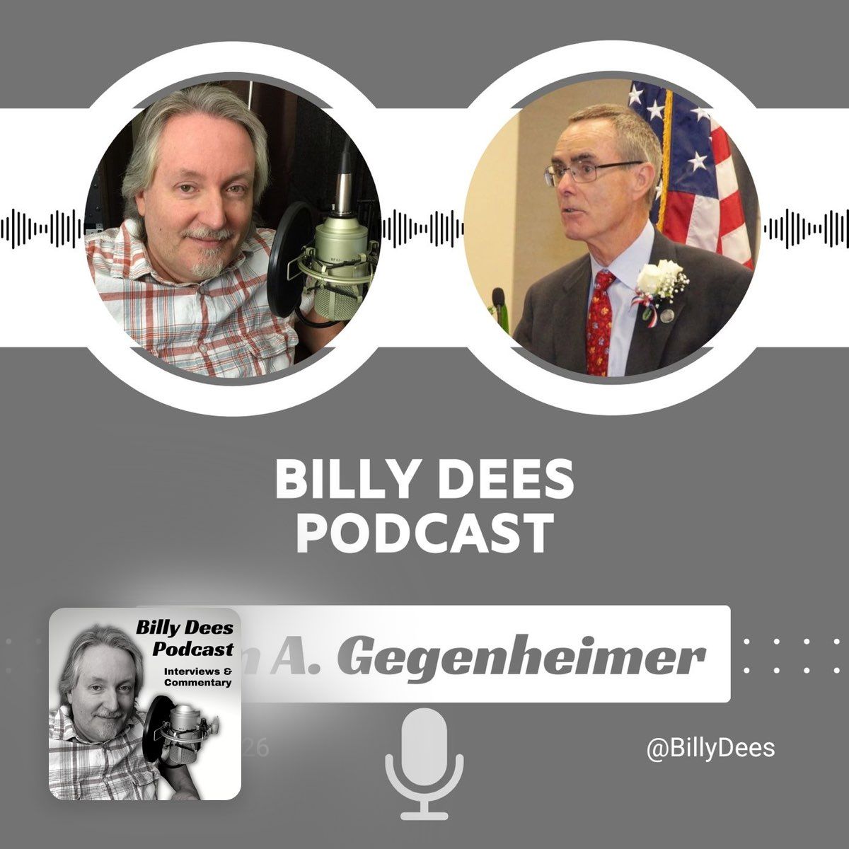 BillyDees's tweet photo. In this episode of the Billy Dees Podcast, Bill talks with Jon A. Gegenheimer, a longtime attorney, elected court official, and author whose books blend history, law, morality, and fiction. Podcast on Apple Podcasts ➡️ https://t.co/8rWiVLqDVv https://t.co/Mdp3kMzrv7